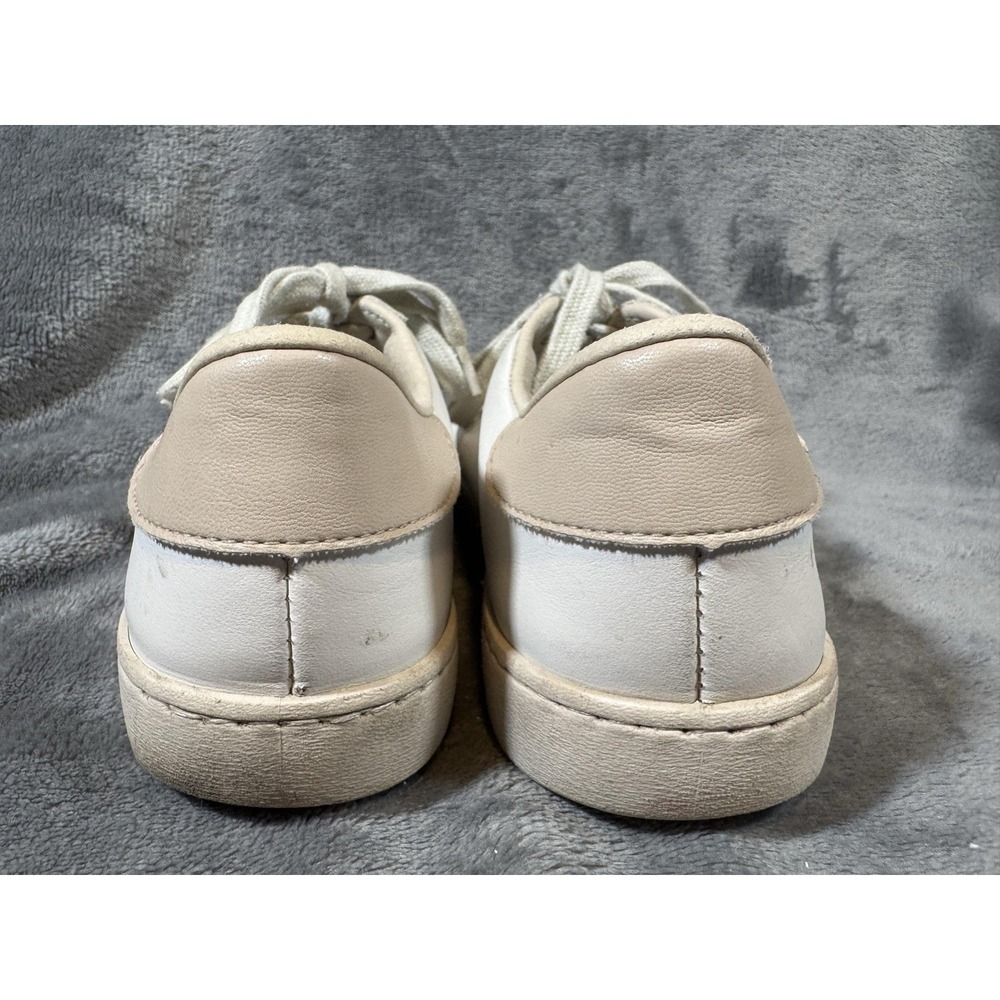 Victoria Shoes Womens Size 6.5 White Leather Suede Low Top Casual Sneakers Spain - Picture 5 of 12